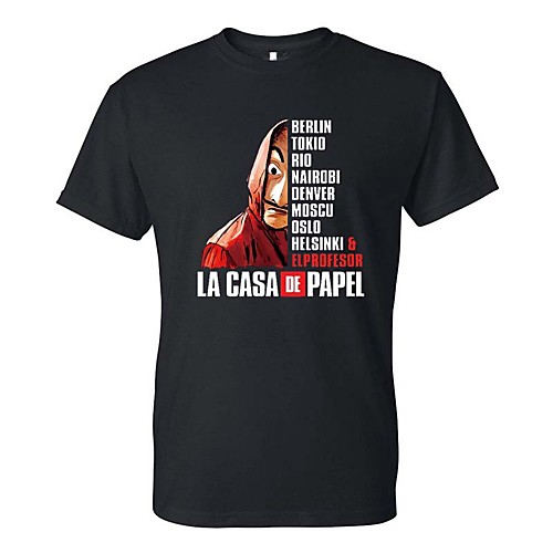 

Inspired by la casa de papel Dali Cosplay Costume T-shirt Polyster Print Printing T-shirt For Men's / Women's