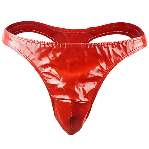 

Men's Basic G-string Underwear - Normal Low Waist Red One-Size