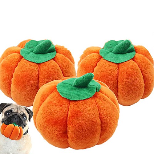 

Halloween Plush Toy Squeaking Toy Interactive Cat Toys Fun Cat Toys Dog 1pc Pet Friendly Food Plush Gift Pet Toy Pet Play