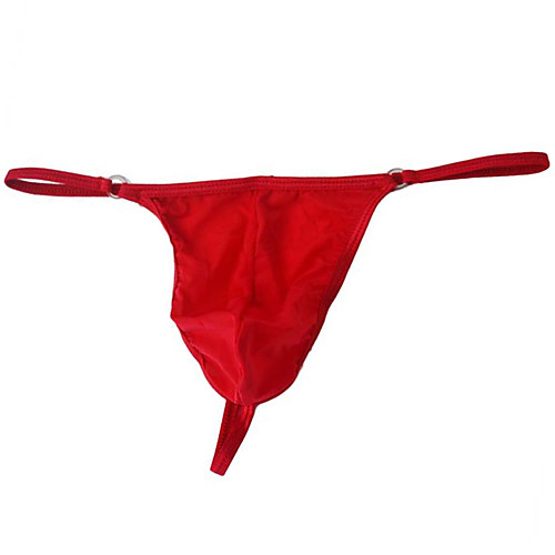 

Men's Basic G-string Underwear - Normal Low Waist Red One-Size