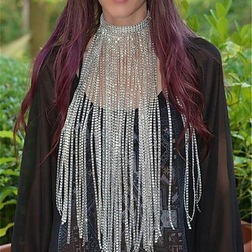 

Body Chain European Women's Body Jewelry For Party Evening Holiday Link / Chain Imitation Diamond Alloy Gold Silver Amethyst 1pc