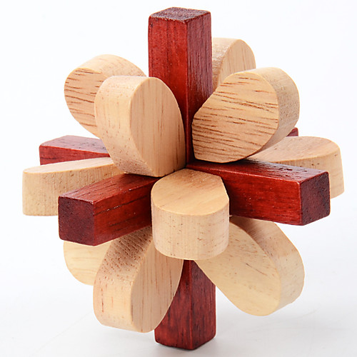 

Wooden Puzzle IQ Brain Teaser Luban Lock Fun IQ Test Wood Classic Kid's Toy Gift