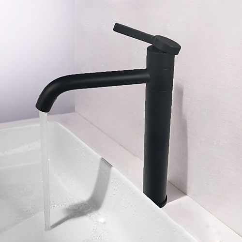 

Bathroom Sink Faucet - Rotatable Nickel Brushed Centerset Single Handle One HoleBath Taps