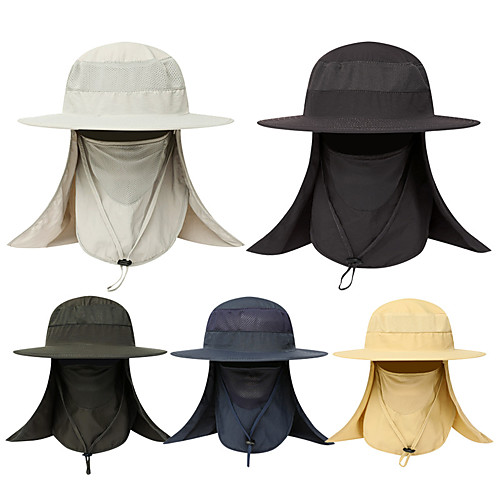 

Adults' Bucket Hat Fisherman Hat Hat Spring, Fall, Winter, Summer Outdoor Fishing Nylon UV Sun Protection Anti-Mosquito Protective Safety Hat / Women's / Men's