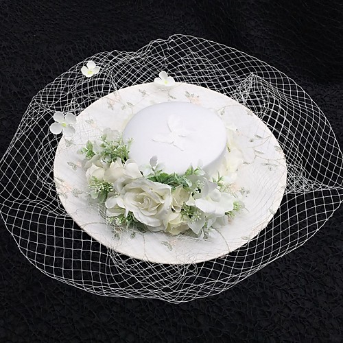 

Net Fascinators with Flower 1 Piece Wedding / Tea Party Headpiece