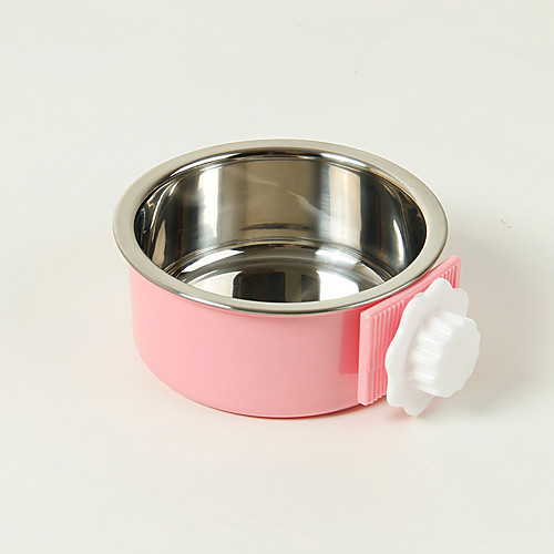 

Dog Cat Pets Food Storage 70,120 L Plastic Stainless steel Cartoon Design Classic Fashion Pink Green Blue Bowls & Feeding