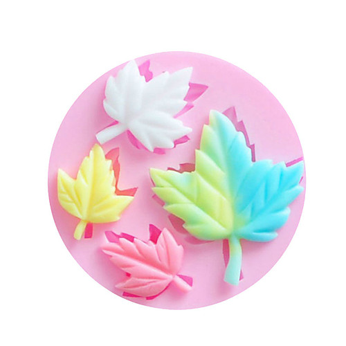 

1pcs Fondant Leaf Liquid 3D Silicone Maple Leaf Baking Mold DIY