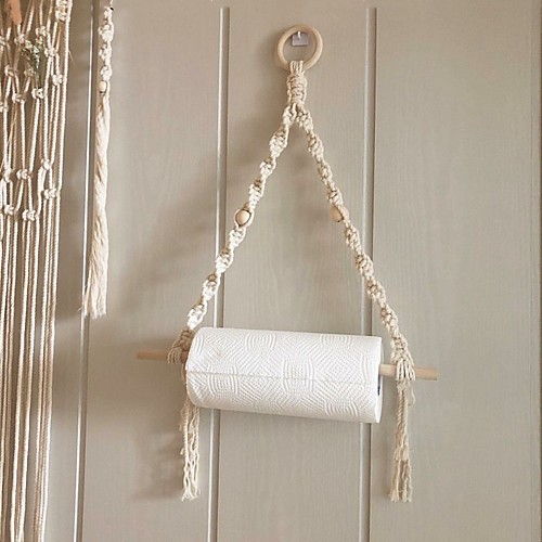 

Hand Woven Macrame Wall Hanging Ornament Bohemian Boho Art Decor Home Bedroom Living Room Decoration Nordic Handmade Tassel Cotton Leaf