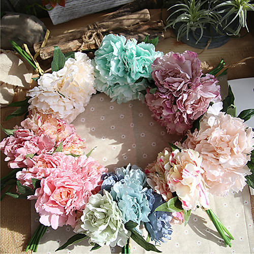

27cm Peony Tiffany Blue Artificial Flower Holding Flowers Wedding 1 stick