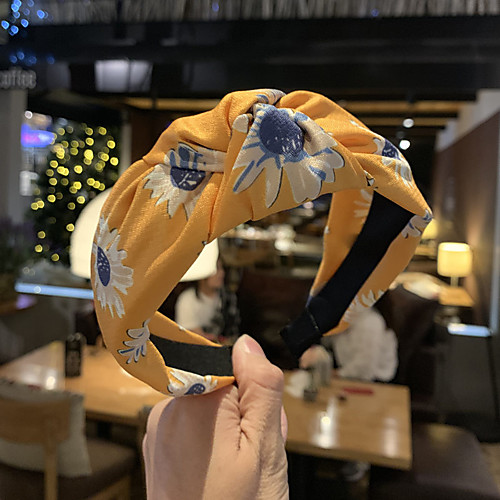 

Double Layer Cloth Hair Accessory with Flower 1 Piece Casual / Daily Wear Headpiece