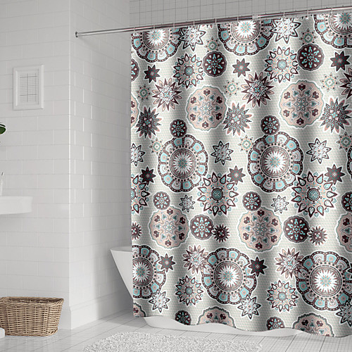 

Exotic Style Waterproof Shower Curtain Polyester Antibacterial Mildew 180 180