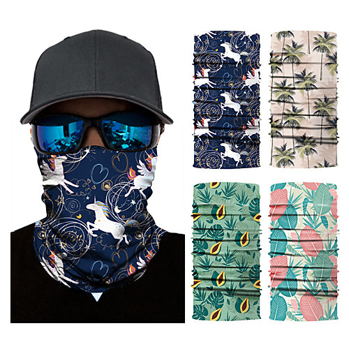 

Neck Gaiter Pollution Protection Quick Dry Ultraviolet Resistant Rainbow Balaclavas Bandana for Adults' Road Cycling Hiking Cycling