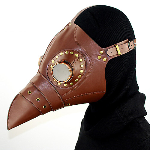 

Plague Doctor Retro Vintage Punk & Gothic Steampunk 17th Century Mask Masquerade Women's Men's Costume Mask Brown Vintage Cosplay Party Halloween