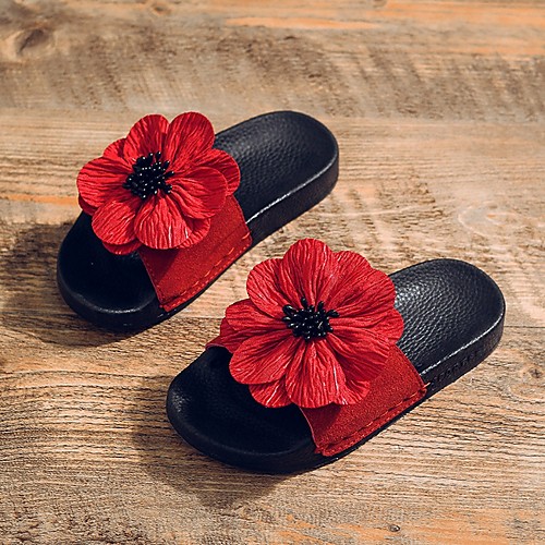 

Girls' Comfort PVC Sandals Little Kids(4-7ys) Black / Red / Pink Summer
