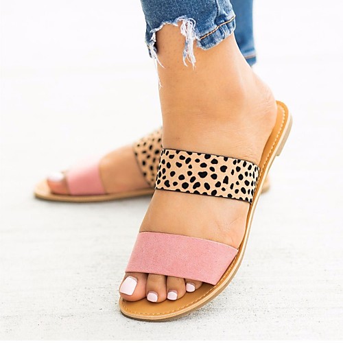 

Women's Sandals Flat Sandal Summer Flat Heel Open Toe Daily PU Black / Yellow / Pink