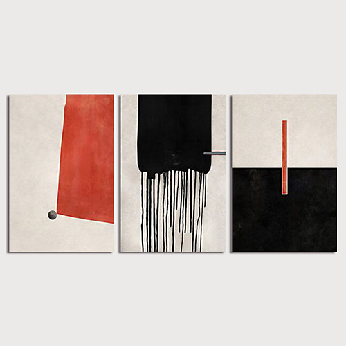 

Hand Painted Canvas Oilpainting Abstract set of 3 Home Decoration with Frame Painting Ready to Hang