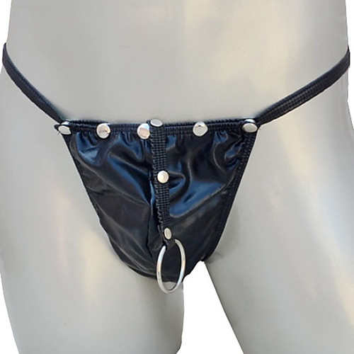 

Men's Basic G-string Underwear - Normal Low Waist Black One-Size