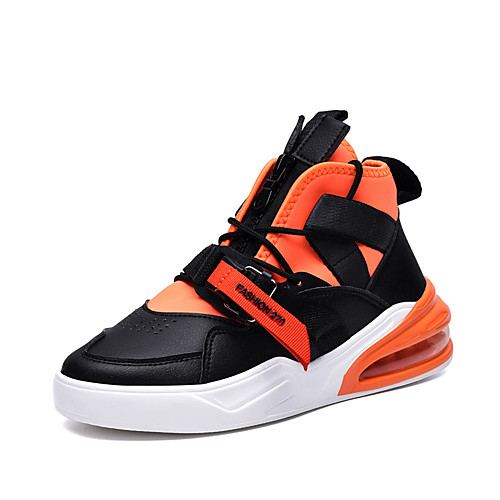 

Men's PU Fall / Spring & Summer Trainers / Athletic Shoes Running Shoes / Walking Shoes Breathable Orange / Black / Black / Black / Green