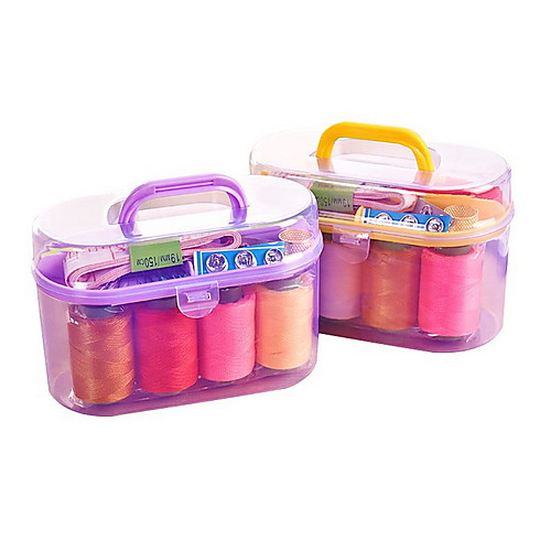 

10PCS set Mini Sewing Box Portable Suit Sewing Thread Package Small Thread Box Household Sewing Manual Diy Making Sewing Kit