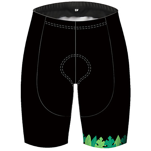 

21Grams Men's Cycling Shorts Bike Bottoms Quick Dry Sports Flamingo Floral Botanical Black / Green Mountain Bike MTB Road Bike Cycling Clothing Apparel Bike Wear / Stretchy