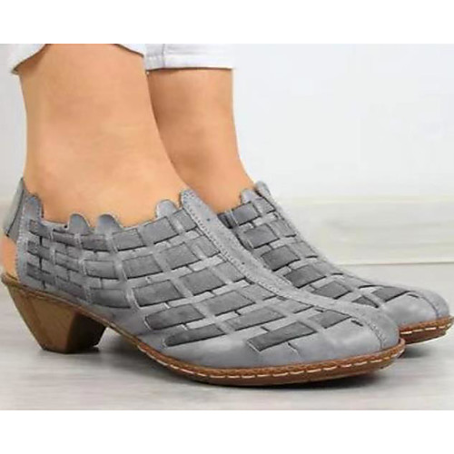 

Women's Sandals Wedge Sandals Summer Wedge Heel Open Toe Daily PU White / Black / Gray