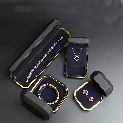 

Pentagram Jewelry Packaging - Stainless Steel Black, White, Blue 4 cm 7.5 cm 5.5 cm / Women's