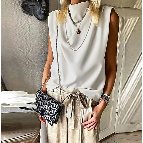 

Women's Solid Colored T-shirt Daily White