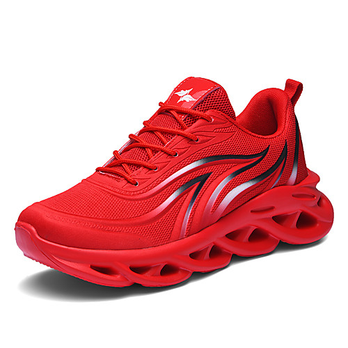 

Men's Synthetics Spring & Summer / Fall & Winter Sporty / Classic Trainers / Athletic Shoes Running Shoes Breathable Black and White / Black / Red / Red