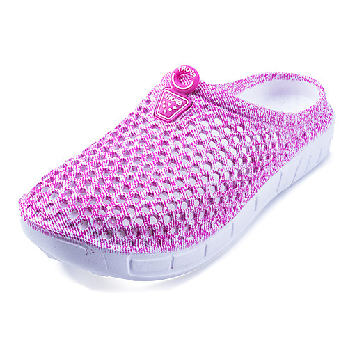 

Women's Clogs & Mules Flat Heel Round Toe Mesh Casual / Preppy Walking Shoes Spring & Summer Purple / Pink / Blue