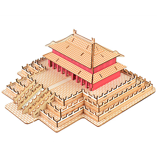 

Jigsaw Puzzles 3D Puzzles Wooden Puzzles Building Blocks DIY Toys Chinese Architecture Wood