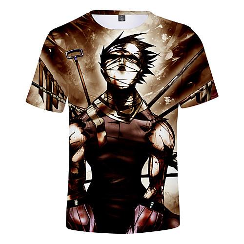 

Inspired by Naruto Naruto Uzumaki Cosplay Costume T-shirt Polyster Print Printing T-shirt For Men's / Women's