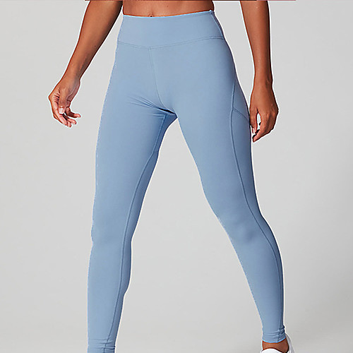 

Women's High Waist Yoga Pants Leggings Butt Lift Quick Dry Pink Green Blue Nylon Gym Workout Running Fitness Sports Activewear High Elasticity Skinny