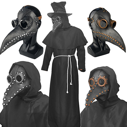 

Plague Doctor Retro Vintage Punk & Gothic Steampunk 17th Century Mask Masquerade Men's Women's Costume Mask BlackGolden / BlackSliver / Brown Vintage Cosplay Party Halloween