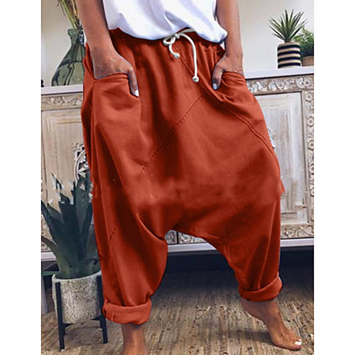 

Men's Basic Loose Harem Pants - Solid Colored Yellow Orange Gray US34 / UK34 / EU42 / US36 / UK36 / EU44 / US38 / UK38 / EU46