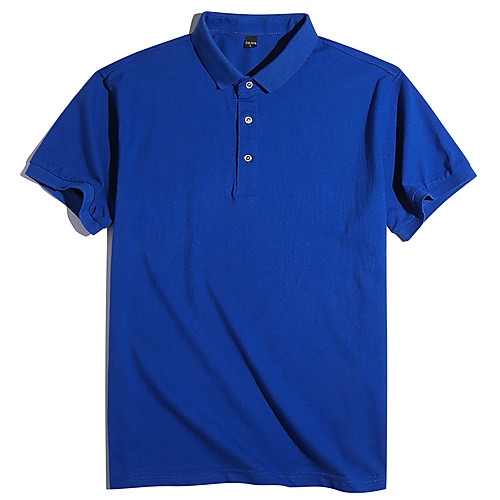 

Men's Solid Colored Polo Business Basic Daily Work White / Black / Purple / Red / Yellow / Orange / Green / Royal Blue