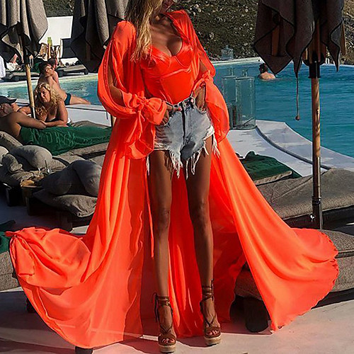 

Women's Flare Sleeve Maxi Boho Dress