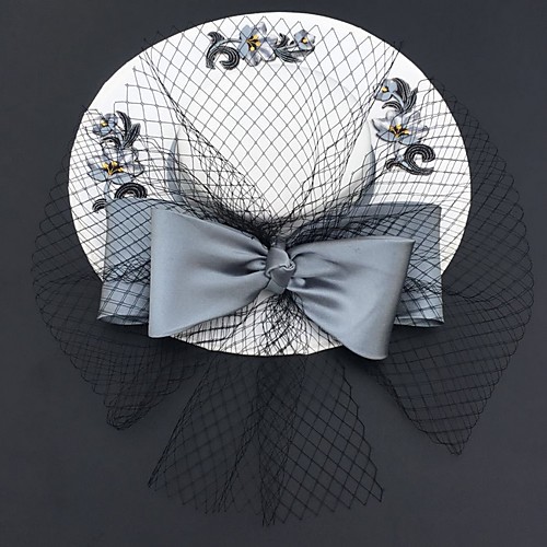 

Net Fascinators with Bow(s) 1 Piece Carnival / Tea Party Headpiece