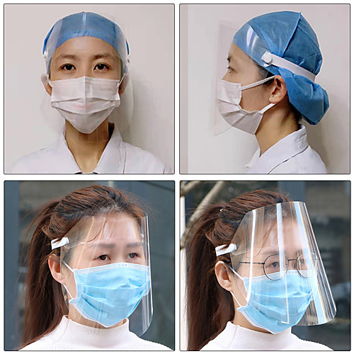 

1PCS Transparent Anti Droplet Dust-proof Protect Full Face Covering Mask Safety Protection Visor Shield Stop The Flying Spit