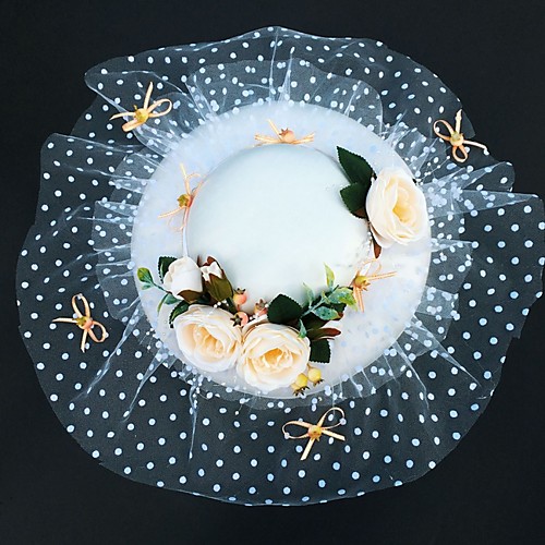 

Net Fascinators with Flower 1 Piece Wedding / Tea Party Headpiece