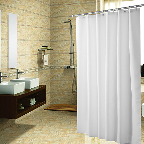 

Mildew Resistant Antimicrobial Shower Curtain Liner Non Toxic, Eco Friendly, No Chemical Odor, Rust Proof Grommet