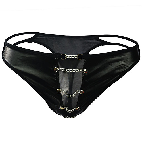 

Men's 1 Piece Cut Out G-string Underwear - Normal Low Waist Black One-Size