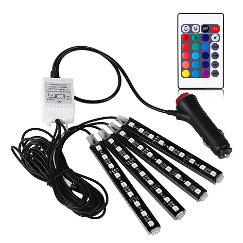 

Square Ambinet Light Night Light Suitable for Vehicles Remote Control Christmas New Year's Button Battery Powered USB 1 set