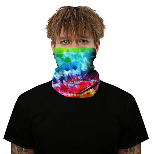 

Neck Gaiter Pollution Protection Quick Dry Ultraviolet Resistant Rainbow Balaclavas Bandana for Adults' Road Cycling Hiking Cycling