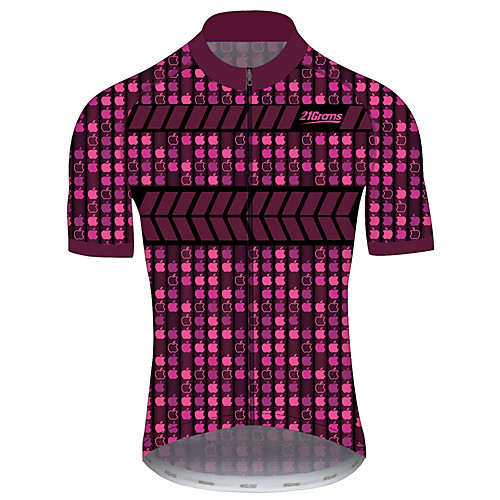 

21Grams Men's Short Sleeve Cycling Jersey Spandex Red Gradient Bike Jersey Top Mountain Bike MTB Road Bike Cycling UV Resistant Quick Dry Breathable Sports Clothing Apparel / Stretchy