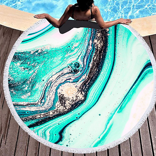 

Women's Beach Towel Swimsuit Geometric Normal Swimwear Bathing Suits Purple Blushing Pink Ocean Blue