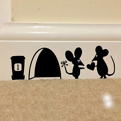 

Llittle Mouse Wall Stickers Plane Wall Stickers Decorative Wall Stickers PVC Home Decoration Wall Decal Wall / Window Decoration 1029cm