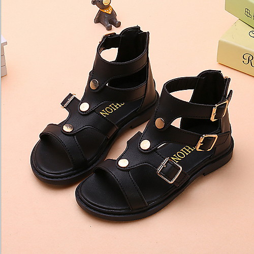 

Girls' Comfort Synthetics Sandals Little Kids(4-7ys) Black / Pink / Beige Summer