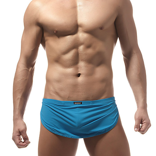 

Men's Mesh / Basic Boxers Underwear / Briefs Underwear Mid Waist Blushing Pink Orange Blue M L XL