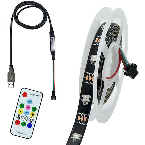 

1m Flexible LED Light Strips Flexible Tiktok Lights 30 LEDs SMD5050 Multi Color Decorative TV Background 5 V