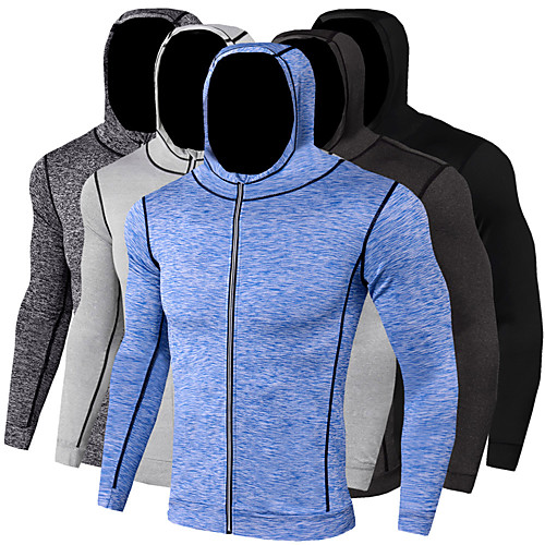 

JACK CORDEE Men's Long Sleeve Running Track Jacket Hoodie Jacket Full Zip Outerwear Jacket Athleisure Wear Winter Thermal Warm Moisture Wicking Breathable Running Active Training Jogging Sportswear